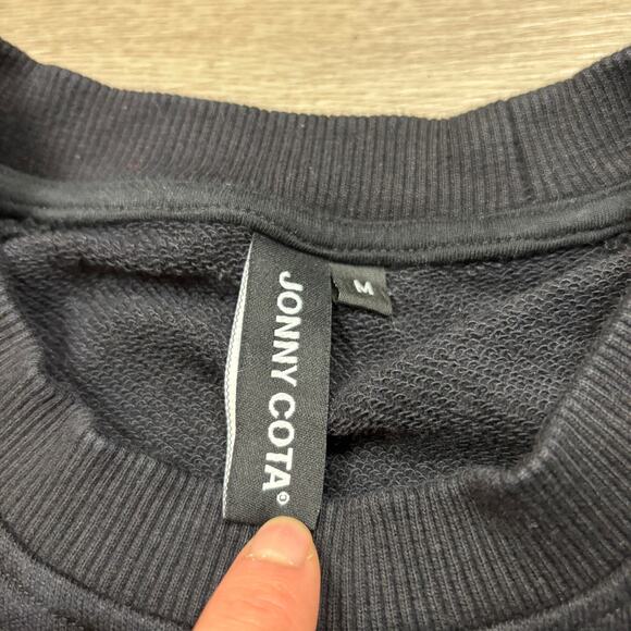 Johnny Cota Striped Raglan Crewneck Pullover Sweatshirt Women's Medium - Picture 4 of 11